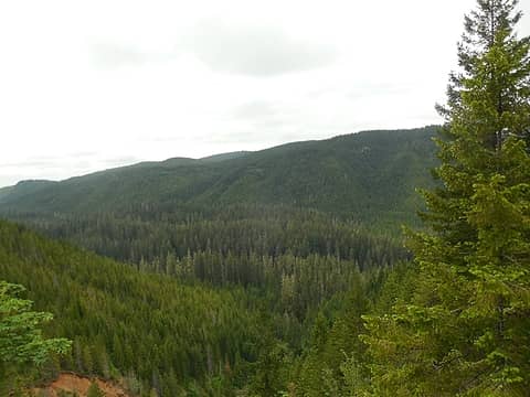 first views south across the Brown Creek drainage