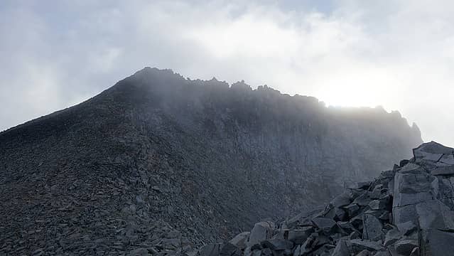 Mount Hinman summit towers