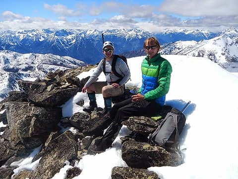 Josh and Matt on the summit