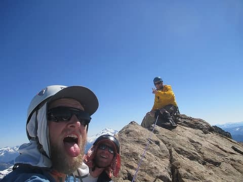 three idiots made the summit of Dome Peak!