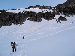 Approaching the gully