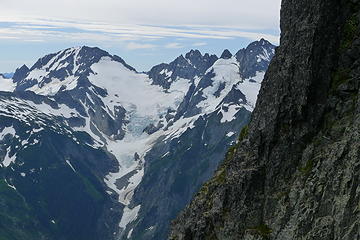 Spider, Formidable, and the Middle Cascade Glacier.
