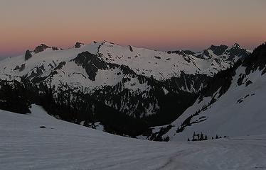 Afterglow above Snowking & Chaval
