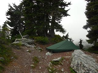 tent site at the pass.