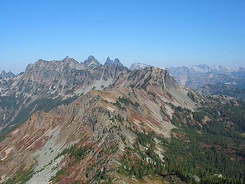 Looking down on Alta Pass