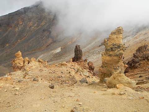 pinnacles near Mount Tongariro