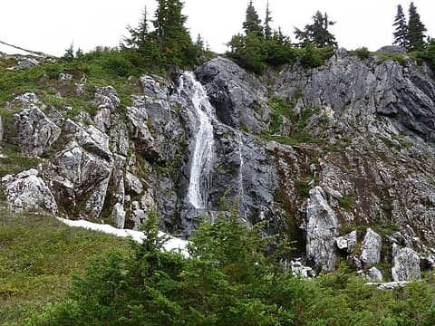 One of many waterfalls in the basin.