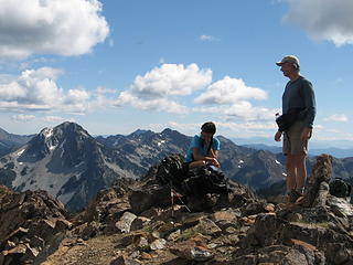 K and Jim K on summit of Highchair