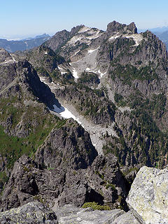 Gunn Peak from Merchant Peak 8.5.07.