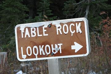Old lookout sign