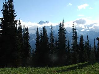 Glacier Peak, from our Middle Ridge Campsite