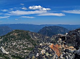 Mount Mastiff and Nason Ridge from summit of Mt Howard