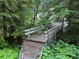 the bridge over the north fork of the Bogie (the south fork branched away before 15-mile camp).