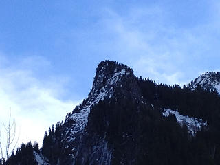 Peaks across valley from upper Goat Lake RR grade trail.