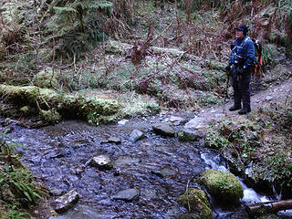 One of the relatively easy creek crossings.