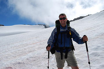 Jeremy on Foss Glacier