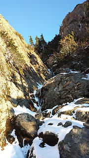 Gully above the basin