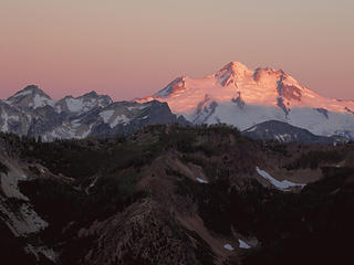 Glacier Peak alpenglow