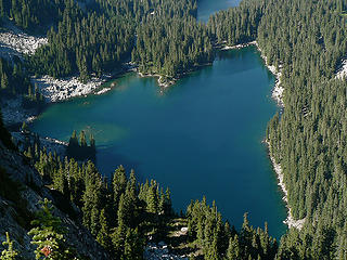 Glacier Lake, as seen just NW of Surprise Mtn's. summit, 8.14.07.