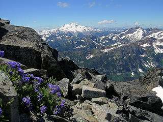 Jacobs ladder near the top of Maude and Glacier Peak