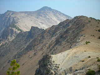 Route to summit of Star Peak