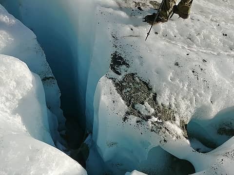 Crevasse in Surprise Basin