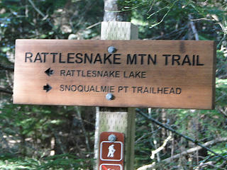 Trail sign.