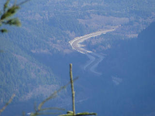 Great view of I-90 below from Windy Landing.