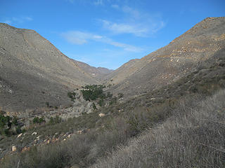 Looking up the valley on the hike out