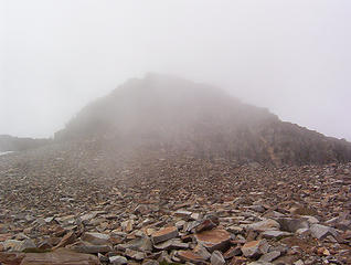 Gothic Peak Summit Block on the Descent