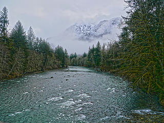 Morning view from the Bridge. 
Sitka Spruce  to CCC WA 2/1/14