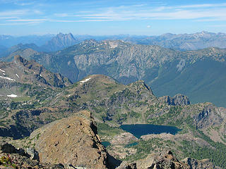 Hozomeen and Jerry Lakes from Crater Mtn