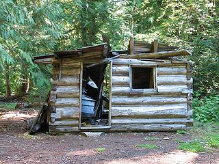 Collapsing Cabin at Start of Trail