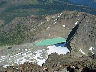 Small Tarn and Lake 6380 from Crater Mtn