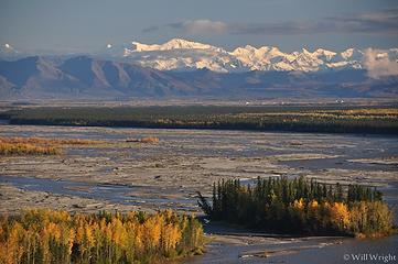 View of the Alaska Range from Big D Bluff