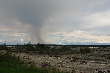 Forest fire from Delta