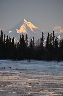 Mt. Hayes over Tanana River 2