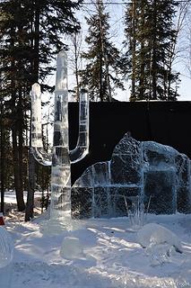 Fairbanks Ice Art, Ironic