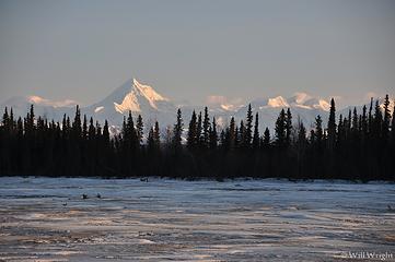 Mt. Hayes over Tanana River