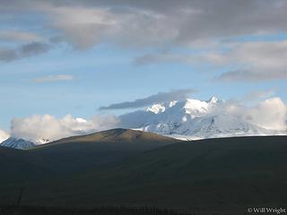 Alaska Range from Delta Creek, work