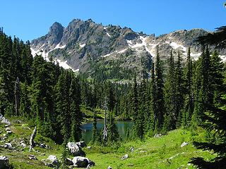 Deer Heart Lake and Mount Stone