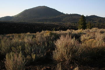 Big Cinder Butte and Aa
