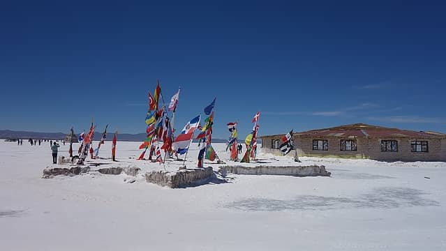 World flags at the salt hotel