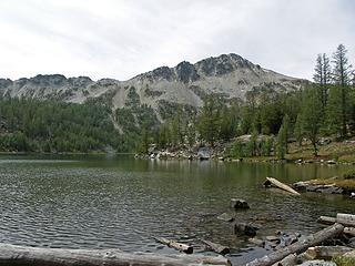 Cooney Lake with Cooney Peak aka Switchback Peak and Switchback Pass to it's left.