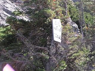 Glacier Peak Wilderness sign at Stujack