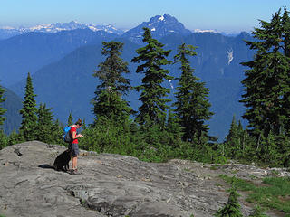 On summit of Hollyburn Mountain, Cypress Provincial Park, West Vancouver, British Columbia