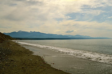 Looking toward Port Angeles and the Olympics