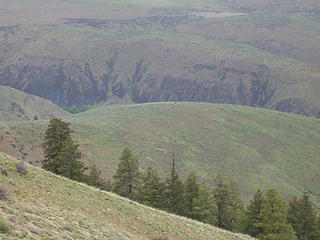 Undulating landscape near Manastash Ridge