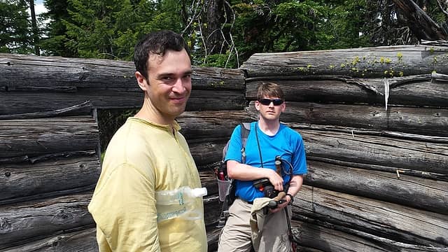 Adam and Craig at old Kalispell LO cabin