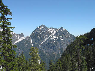 Merchant Peak From Route To Baring Mtn